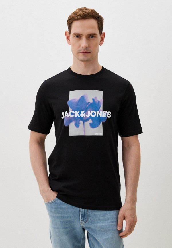 Футболка Jack & Jones, цвет: черный, RTLADO728001 — купить в интернет ...