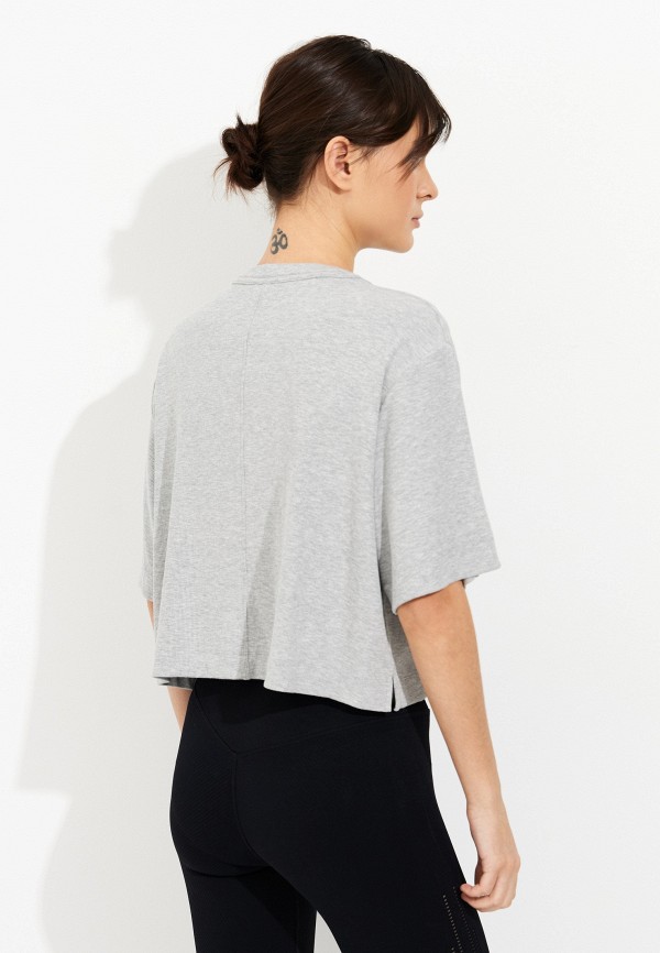 Cream Yoga Футболка - KarenSSCropTeeHeatherGray - фото 3