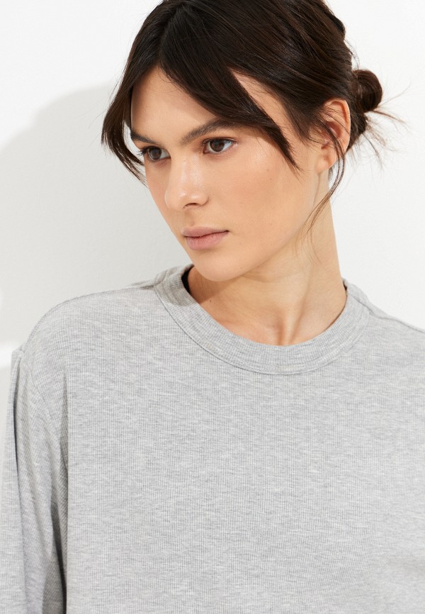 Cream Yoga Футболка - KarenSSCropTeeHeatherGray - фото 5