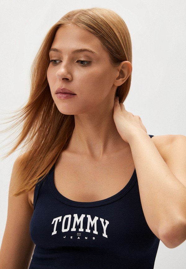 Майка Tommy Jeans, цвет: синий, RTLADP238301 — купить в интернет ...