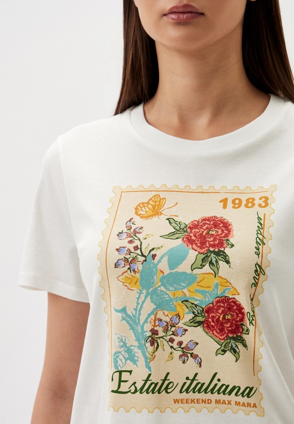 Футболка Weekend Max Mara, цвет: белый, RTLADQ174801 — купить в ...