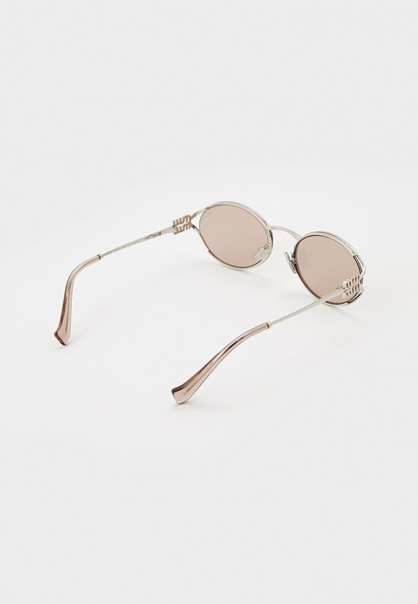 Очки солнцезащитные Miu Miu MU 52YS 1BC10F, цвет: серебряный ...