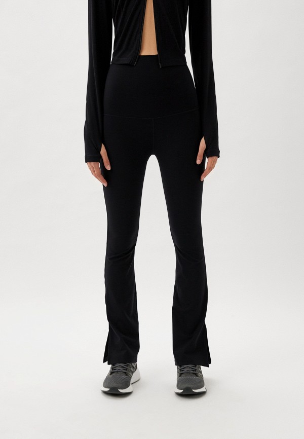 Cream Yoga Леггинсы - Angel Folded Waist Flare Pants Black - фото 1