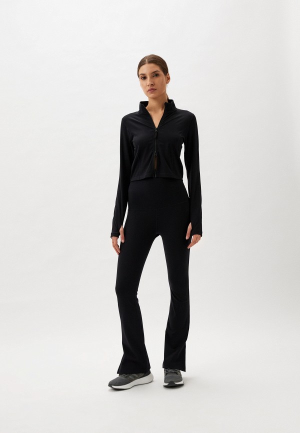 Cream Yoga Леггинсы - Angel Folded Waist Flare Pants Black - фото 2