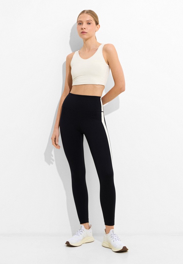 Cream Yoga Леггинсы - Hana 7/8 Side Stripe Legging Black - фото 2