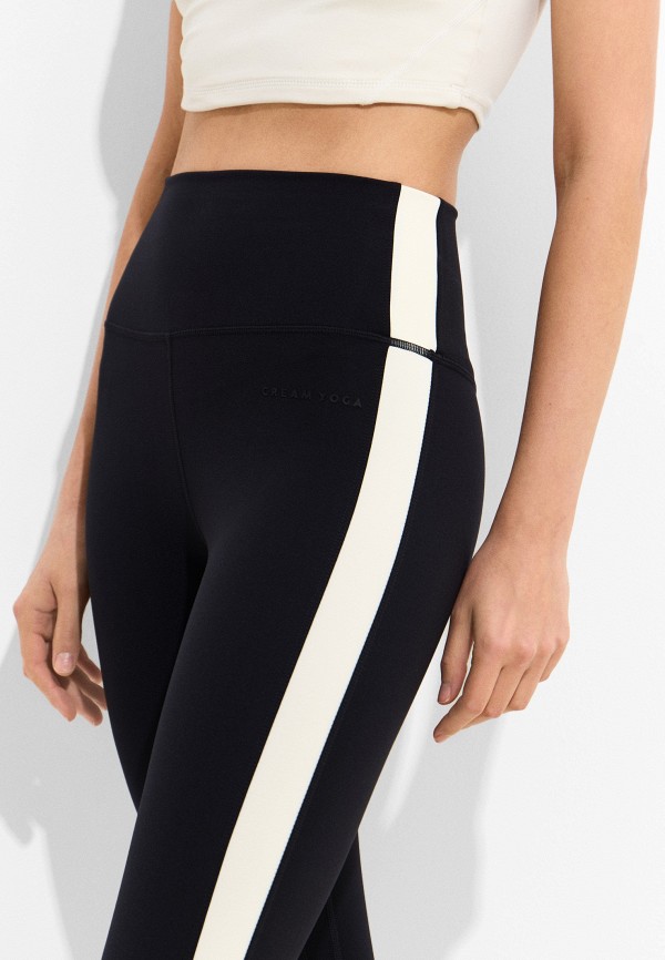 Cream Yoga Леггинсы - Hana 7/8 Side Stripe Legging Black - фото 4