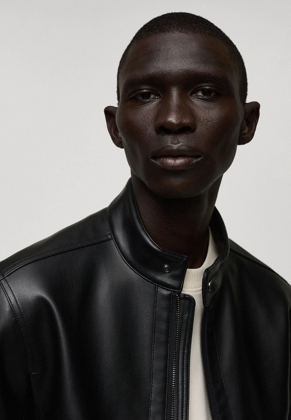 Mango Man Куртка кожаная - JOSENO - фото 4