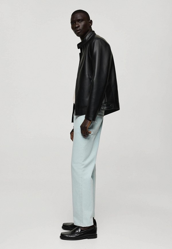 Mango Man Куртка кожаная - JOSENO - фото 5