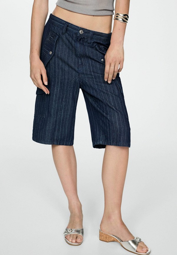 Mango Шорты джинсовые - PRINCE, коллекция YNG, Exclusive for Lamoda - фото 1