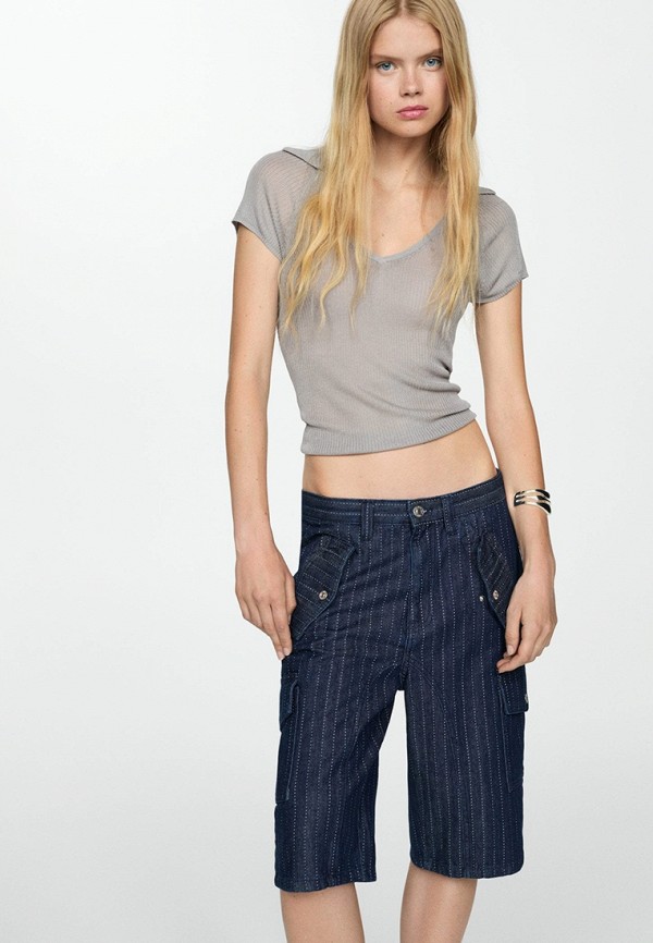 Mango Шорты джинсовые - PRINCE, коллекция YNG, Exclusive for Lamoda - фото 4