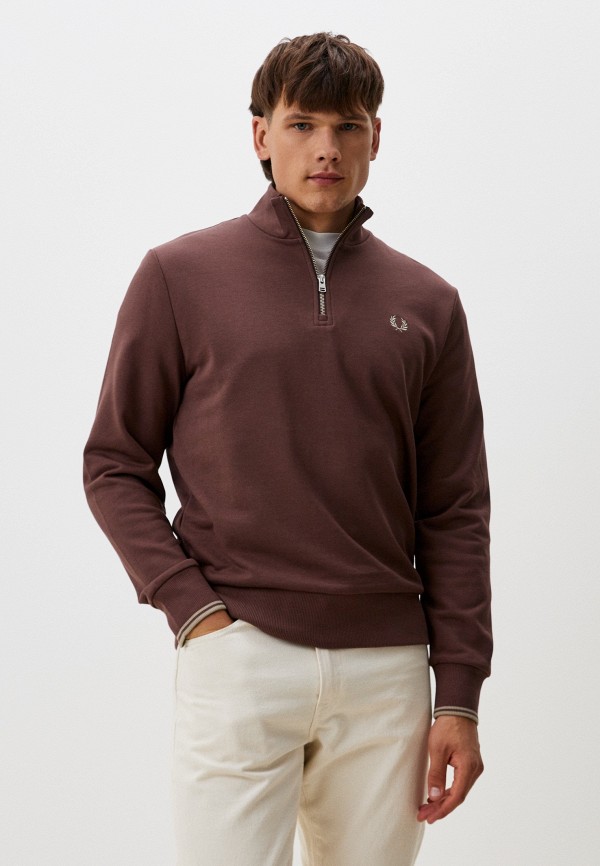 Олимпийка Fred Perry HALF ZIP, цвет: коричневый, RTLADR153101