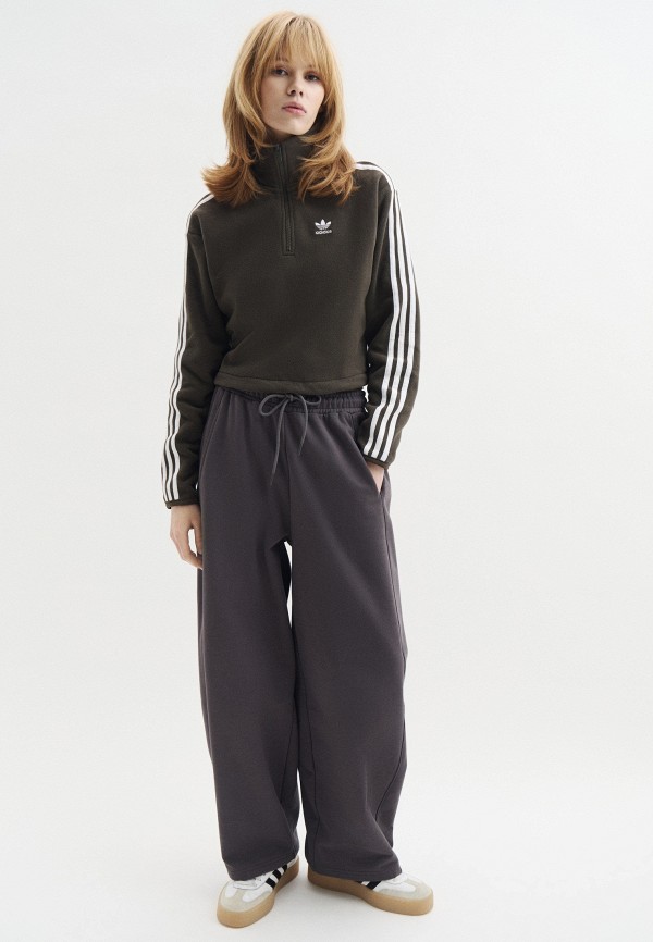 hope Олимпийка adidas Originals POLARF HALF ZIP, цвет: хаки