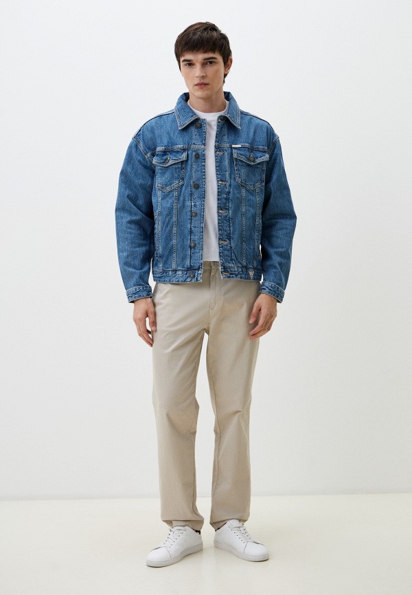 Куртка джинсовая Guess Jeans, цвет: синий, RTLADR273801 — купить в ...