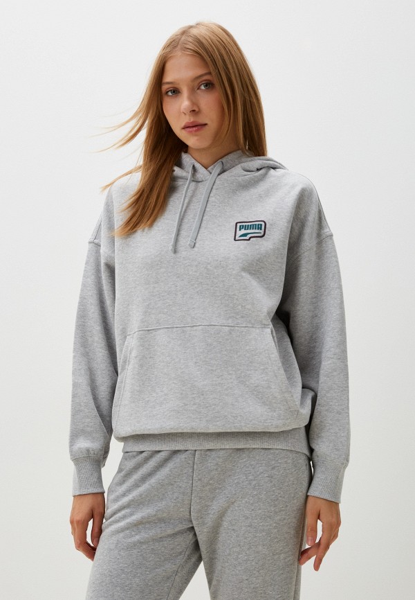 PUMA DOWNTOWN Oversized Graphic Hoodie TR RTLADR320001 Lamoda