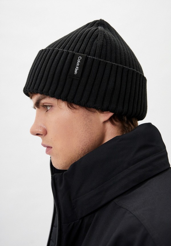 Calvin Klein Performance Шапка - RIB KNIT FOLDED BEANIE - фото 5
