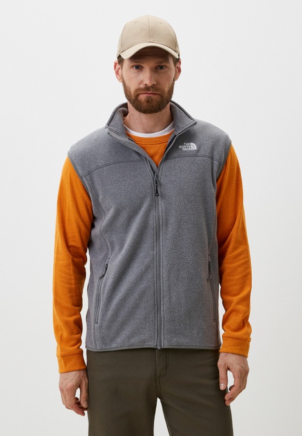 North face gray vest hotsell