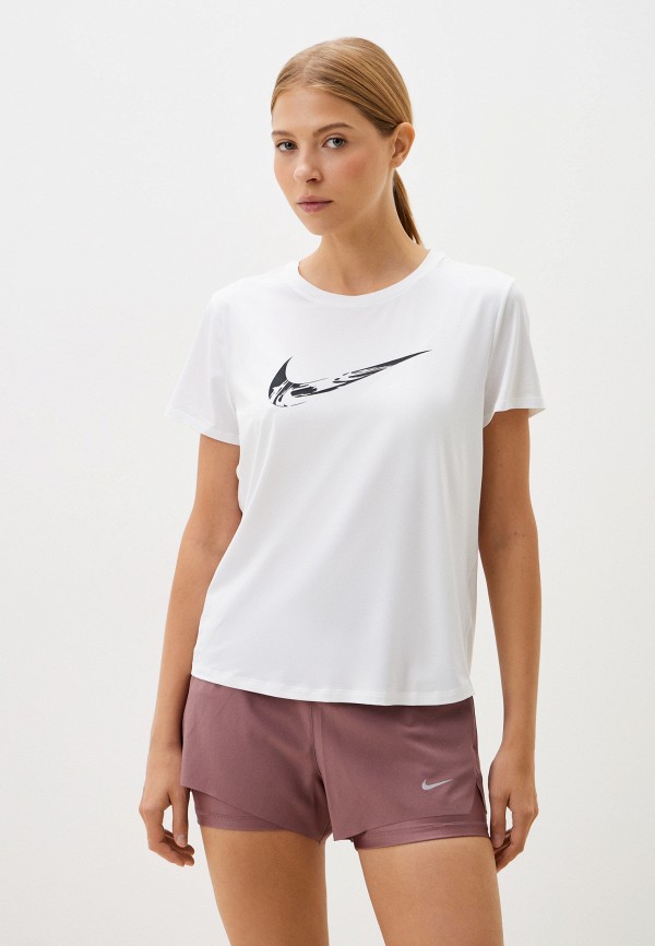 Nike Футболка спортивная - W NK ONE SWOOSH HBR DF SS TOP - фото 1