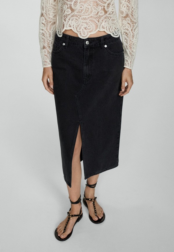 Mango Юбка джинсовая - SOLE - фото 1