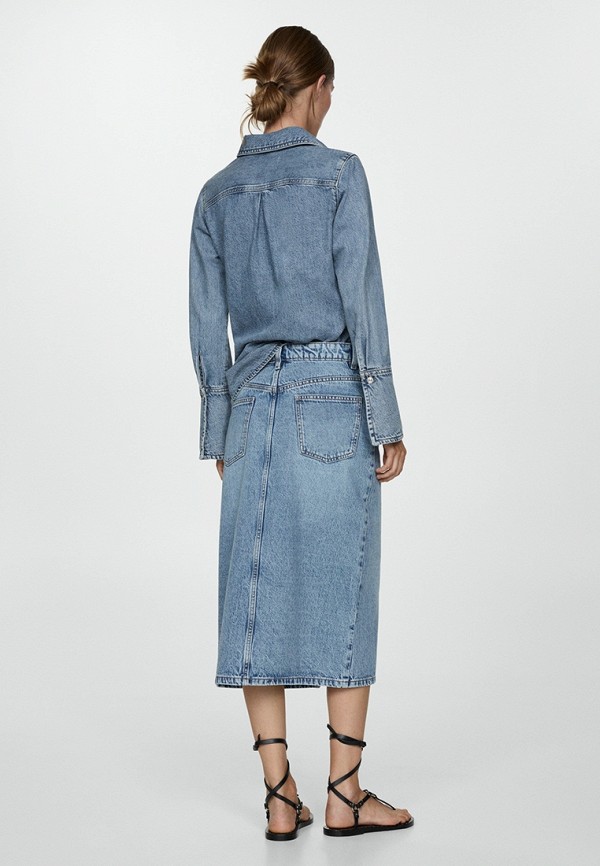 Mango Юбка джинсовая - SOLE - фото 3