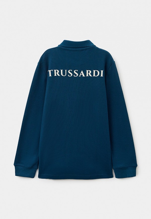 Поло Trussardi Junior, цвет: синий, RTLADU267601 — купить в интернет ...