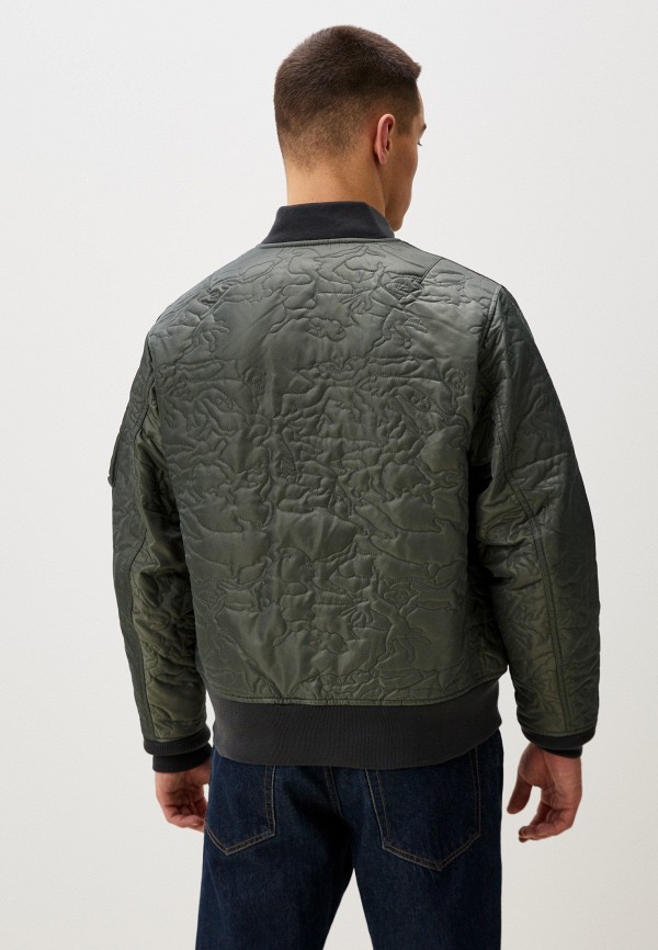 Alpha Industries Куртка утепленная и брелок - CAMO QUILTED MA-1 FLIGHT JACKET - фото 3