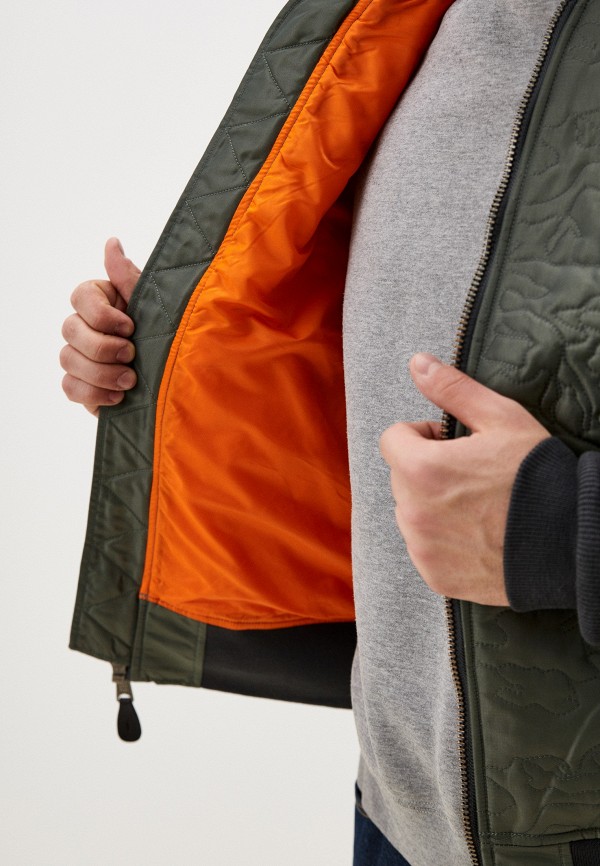 Alpha Industries Куртка утепленная и брелок - CAMO QUILTED MA-1 FLIGHT JACKET - фото 4