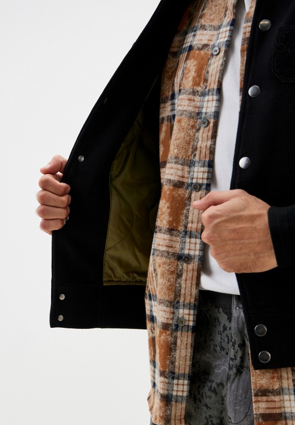 Alpha Industries Куртка утепленная - LEATHER MA-1 VARSITY - фото 5