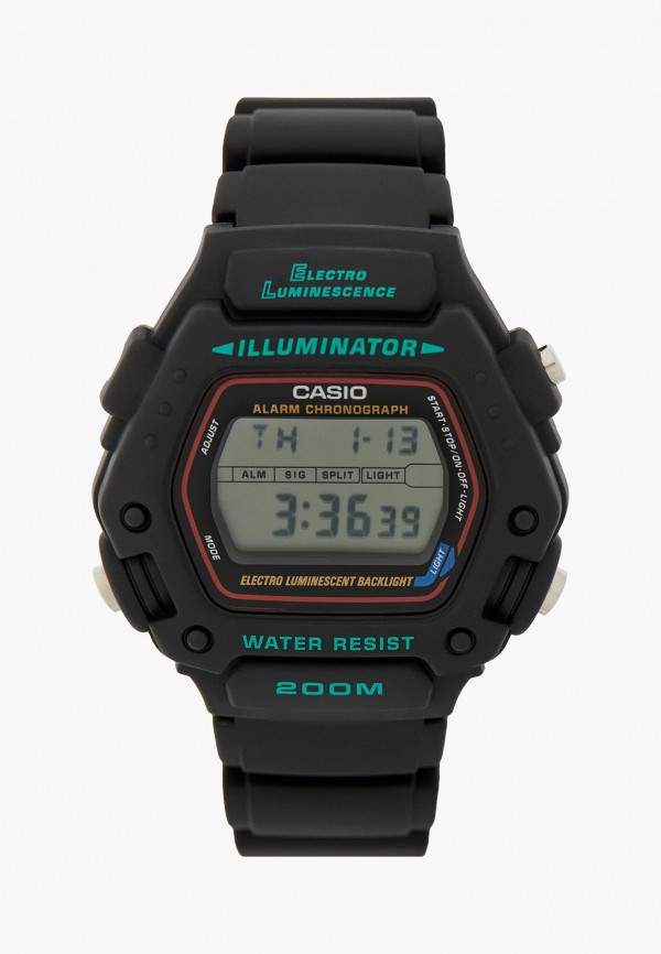 Часы Casio DW-290-1V, цвет: черный, RTLADV159501 — купить в