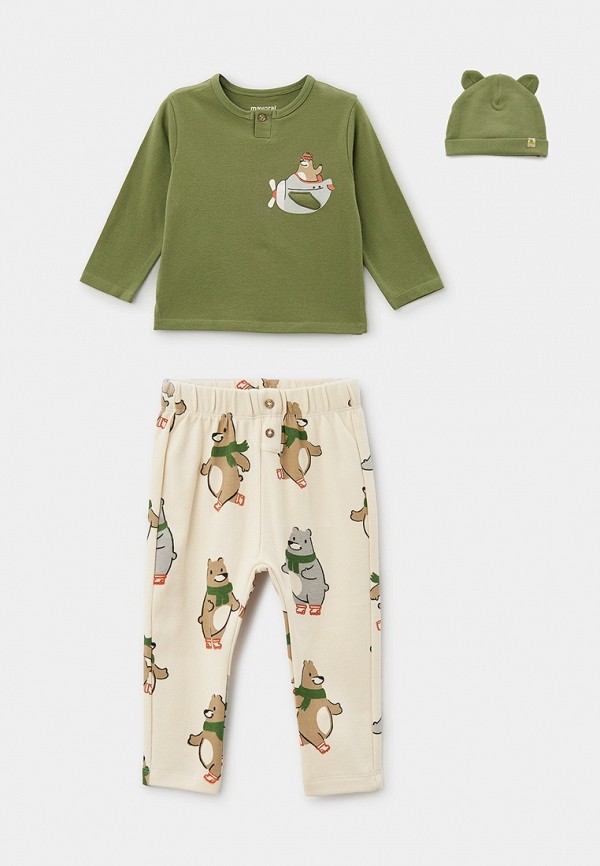 Mayoral Лонгслив, брюки и шапка - фото 1