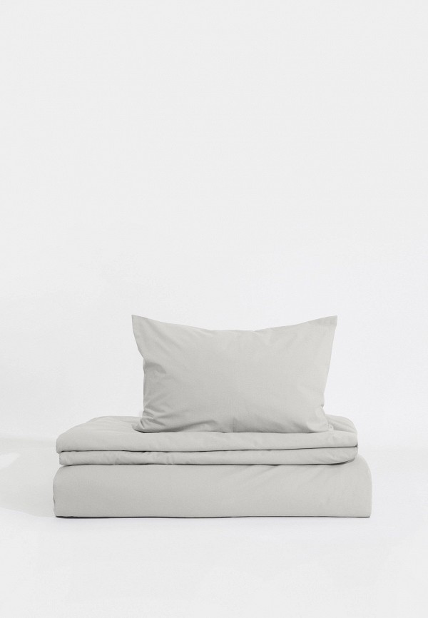 Lamoda Home Постельное белье 1,5-спальное - Сатин, без простыни - фото 1