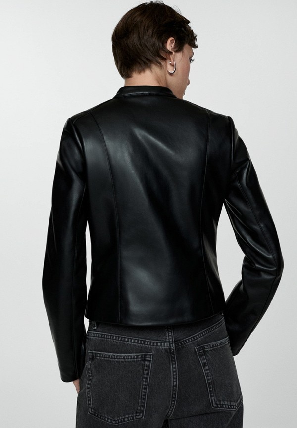 Mango Куртка кожаная - AMAPOLA - фото 3