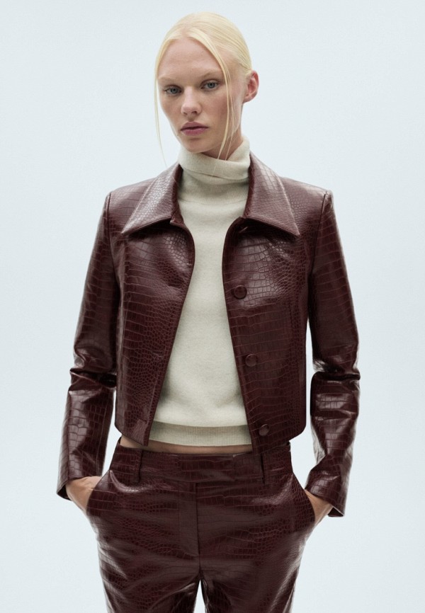 Mango Куртка кожаная - DORIS - фото 1