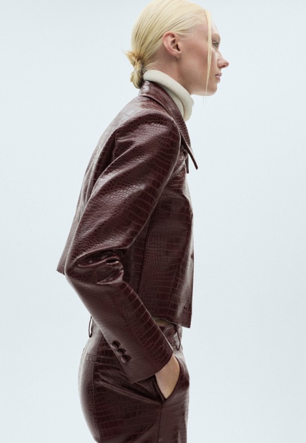 Mango Куртка кожаная - DORIS - фото 6