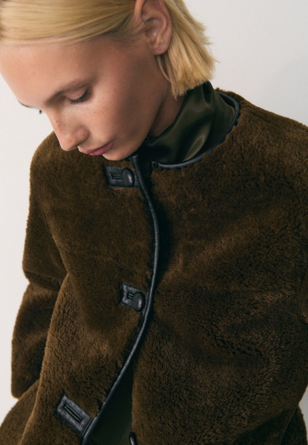 Mango Бомбер меховой - BETHOVEN - фото 3