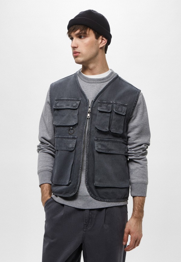 Mademan Жилет джинсовый - фото 1