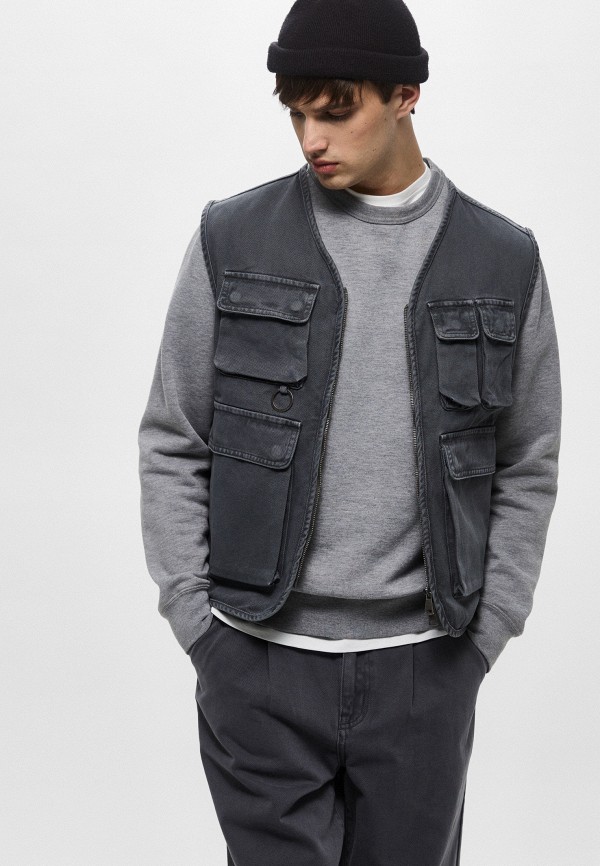 Mademan Жилет джинсовый - фото 4