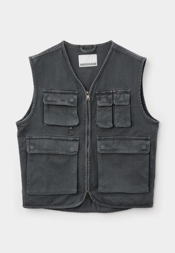 Mademan Жилет джинсовый - фото 6
