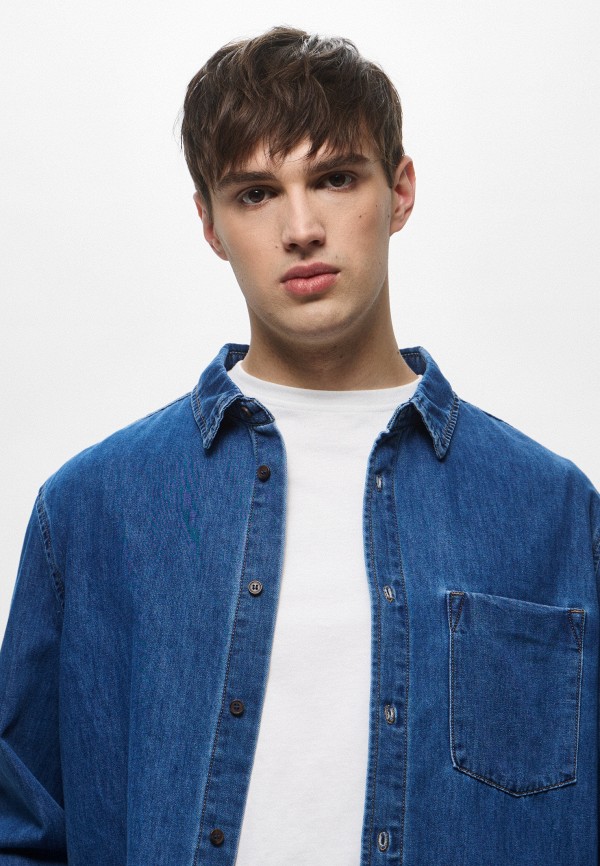 Mademan Рубашка джинсовая - фото 5