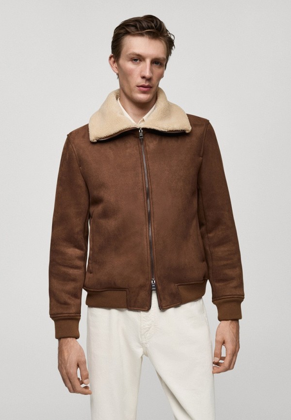 Mango Man Бомбер меховой - ANDER - фото 1