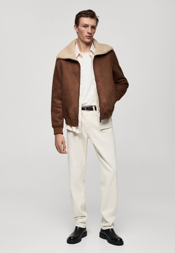 Mango Man Бомбер меховой - ANDER - фото 3