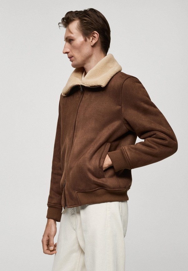 Mango Man Бомбер меховой - ANDER - фото 5