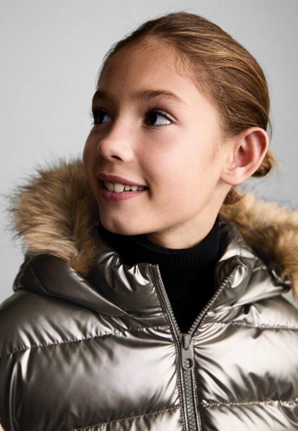 Mango Kids Куртка утепленная - ANORAK GLAM - фото 3