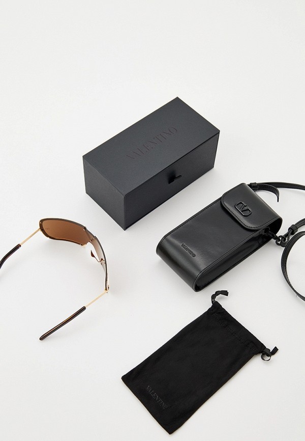 Valentino Очки солнцезащитные - V - ROMASK GLD - BRN - фото 4