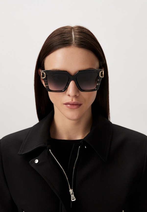 Valentino Очки солнцезащитные - V - UNO BLK - GLD - фото 6
