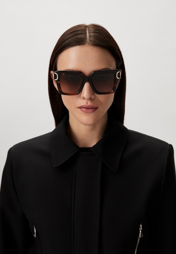 Valentino Очки солнцезащитные - V - UNO BRN - GLD - фото 6