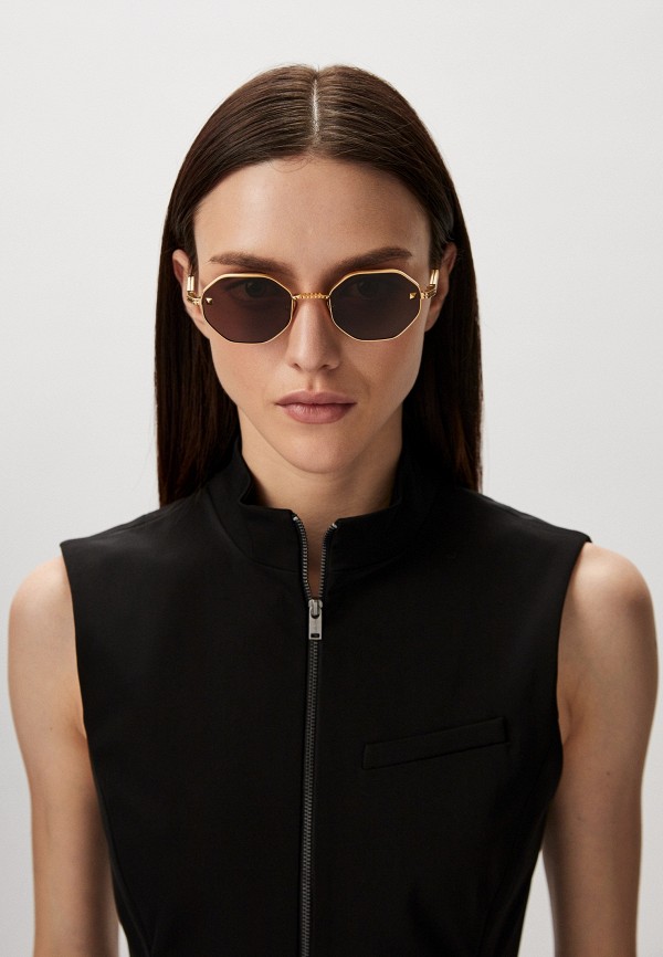 Valentino Очки солнцезащитные - V-STUD GLD - фото 6