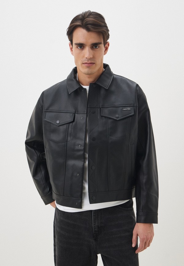 Calvin Klein Jeans Куртка кожаная утепленная - фото 1