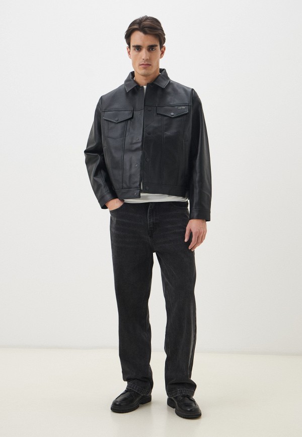 Calvin Klein Jeans Куртка кожаная утепленная - фото 2