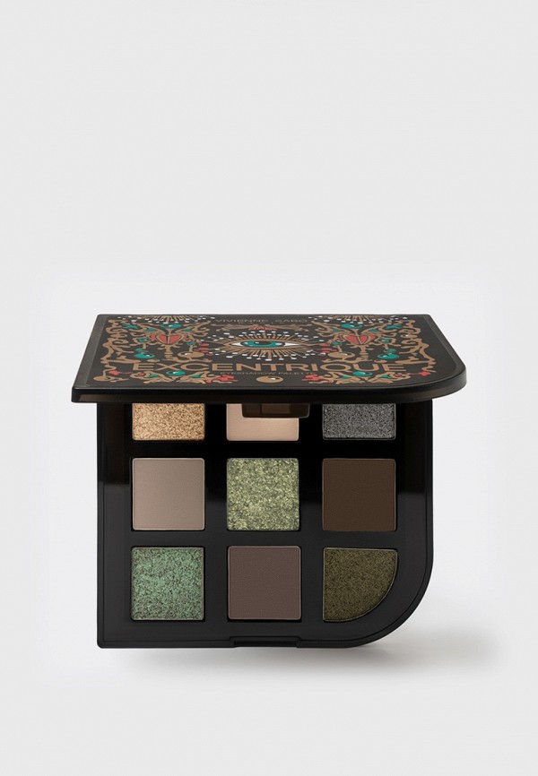 Vivienne Sabo Палетка теней из 9 цветов - в холодной нюдовой гамме с оливковыми акцентами - фото 3