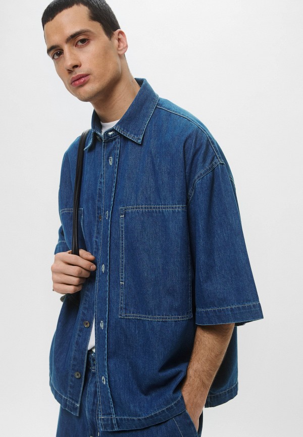 Mademan Рубашка джинсовая - фото 5